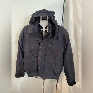 Navy blue, frog toggs men’s jacket size medium